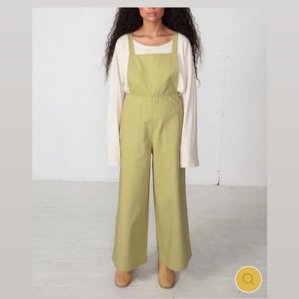 Boheme Dungarees in Matcha